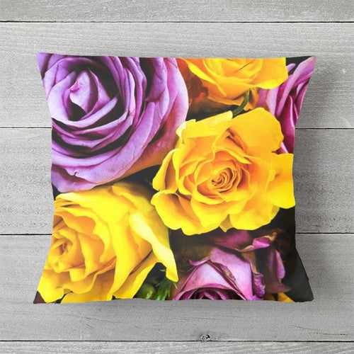 0484 Yellow and Lavender Roses